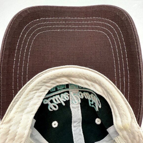 Prairie Mountain Lake Powell Glen Canyon 63 Snapback Cap Hat Brown White - Picture 7 of 11